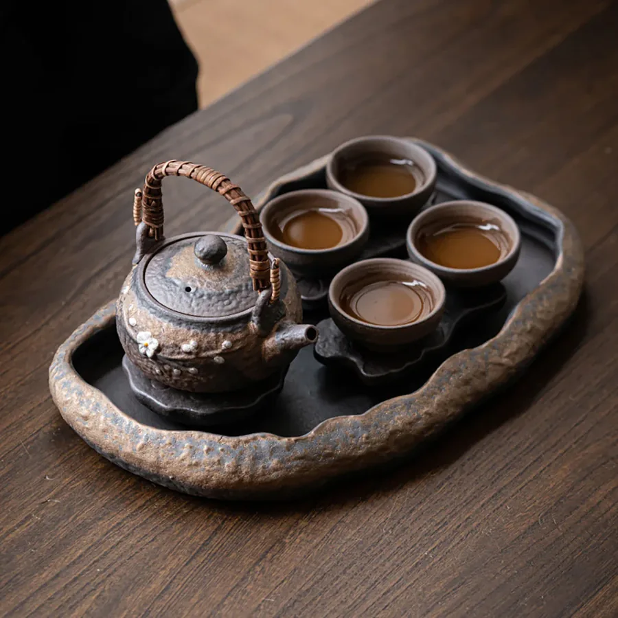 Stoneware Ceramic Teapot Set