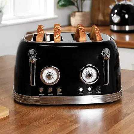 Classic Retro 4-Slice Toaster
